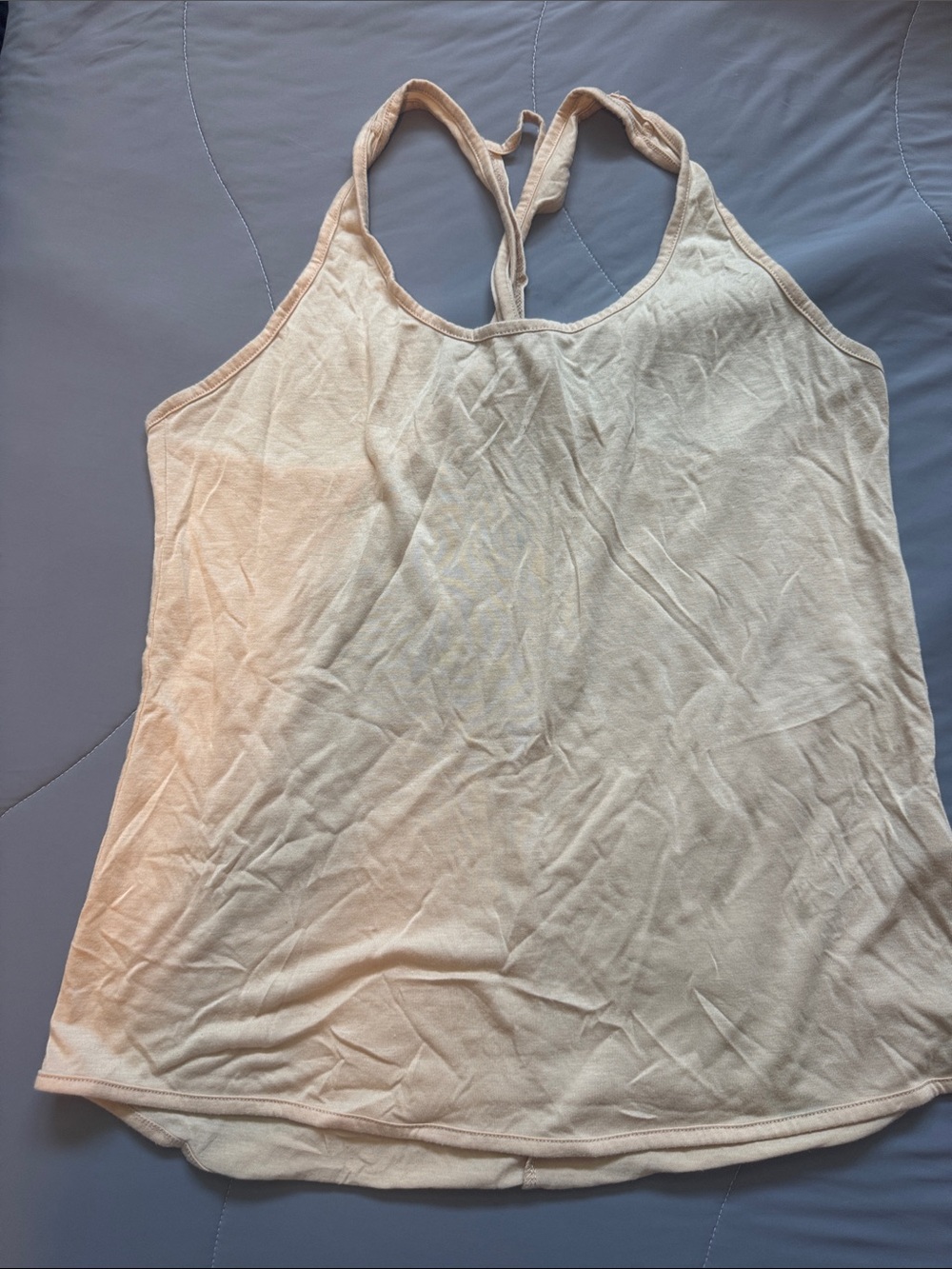 ZYIA Cream Racerback Performance Tank